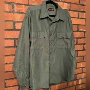 Timber Creek Wrangler Green Long Sleeve Button-Up Shirt Men's Size Large